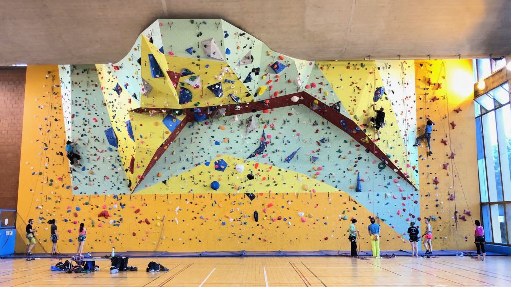 Mur d'escalade du Gymnase La Plaine