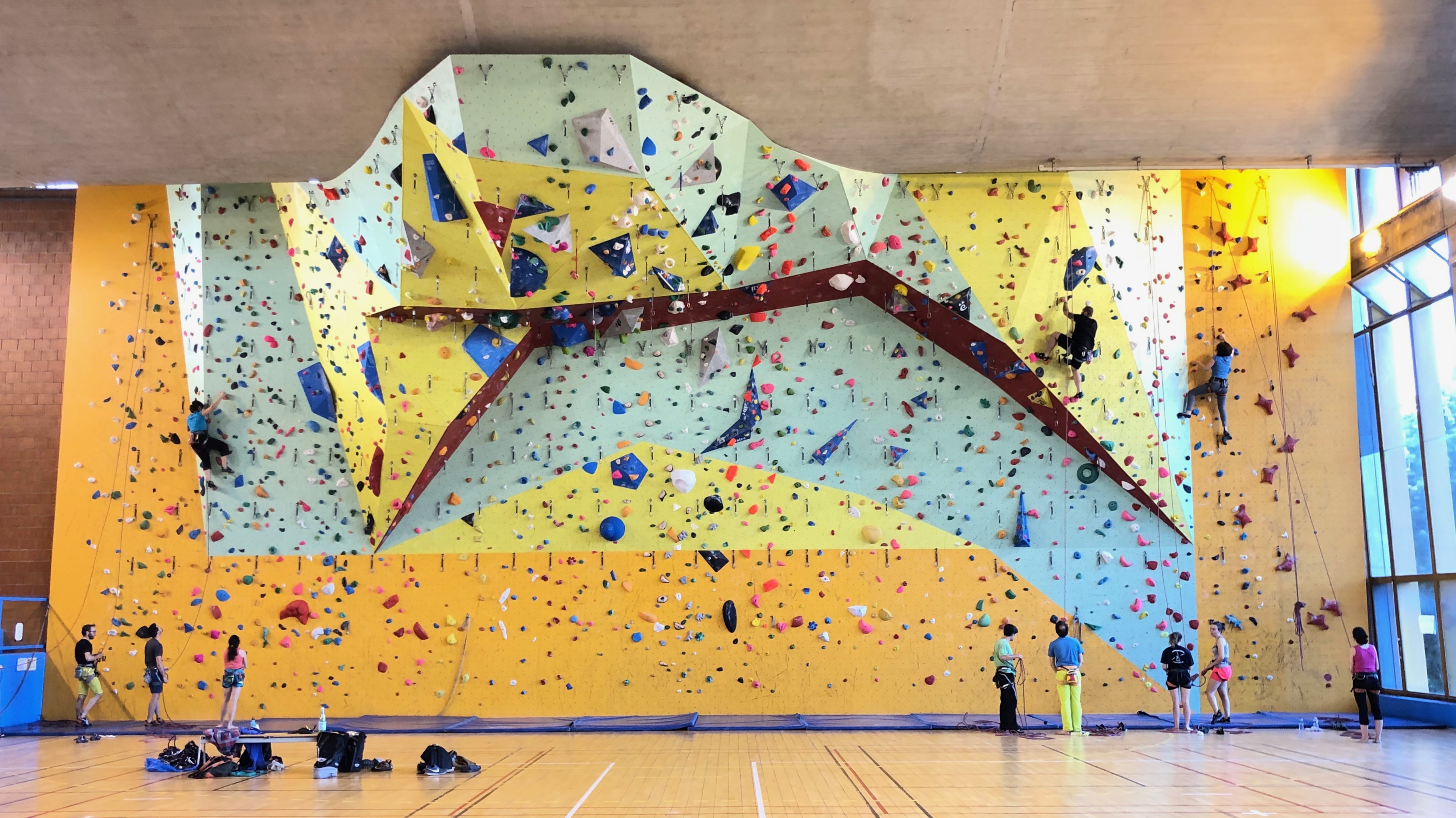 Mur d'escalade du Gymnase La Plaine