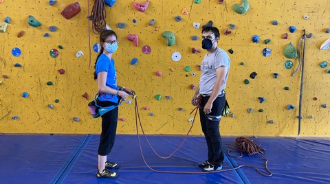 Escalade precaution COVID Paris 75015