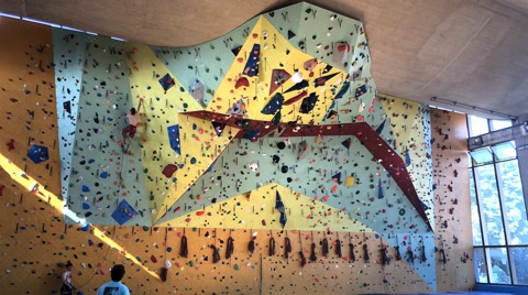 Mur d'escalade du Gymnase de La Plaine