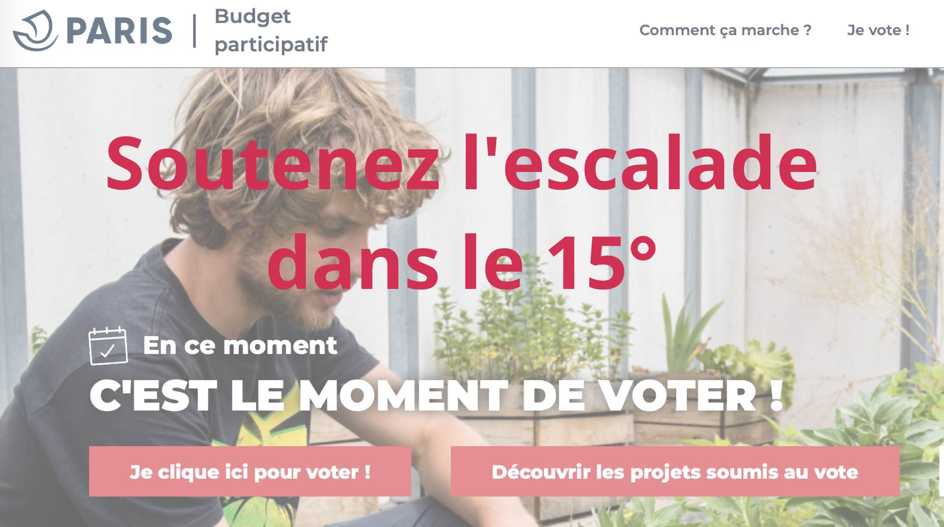 Vote pour le Budget Participatif