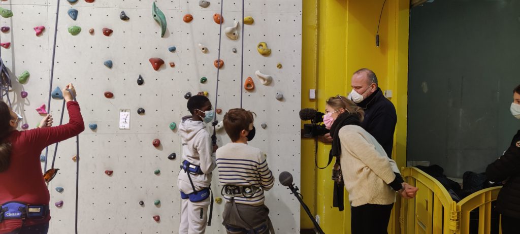 Tournage video _ escalade Atoutprises journées olympiques